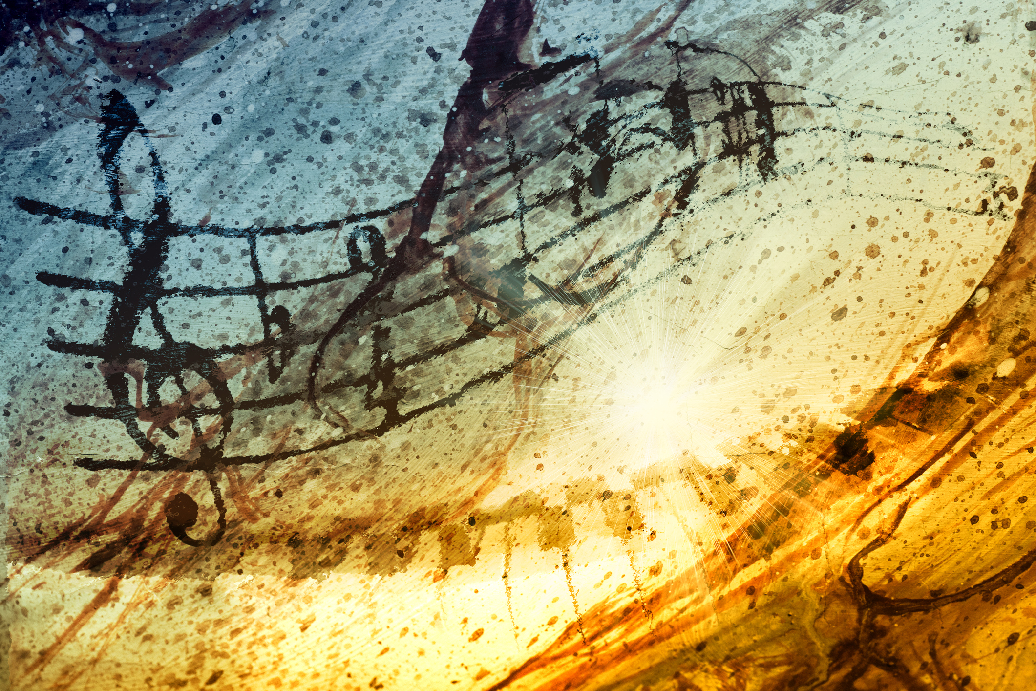 La musique : partitions, instruments, mélodies et voix